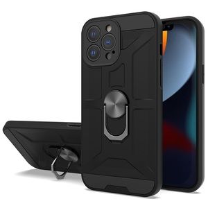 New- Shockproof iPhone 13 pro max 6.1 black ring case